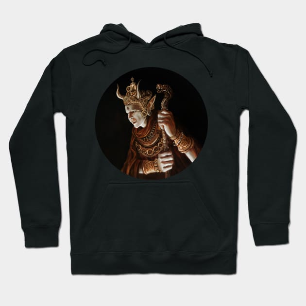 Awesome Heavy Metal Golden Devil Demon of Darkness Hoodie by WE4R